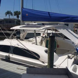 Dock Shot 2 Catamaran Sailboat Solar